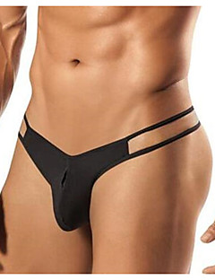 Ropa Interior Para Hombre Exótica Online Hombre G String Underwear Un Color 1 Pieza Baja Cintura