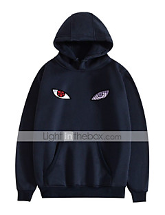 cheap -naruto anime hoodies for youth men akatsuki blood eye 3d print sweatshirt long sleeves hooded sweaters pullover (blacka,l)
