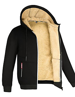 cheap -Men&#039;s Solid Color Pullover Hoodie Sweatshirt Hooded Casual Hoodies Sweatshirts  Loose Long Sleeve Black Gray