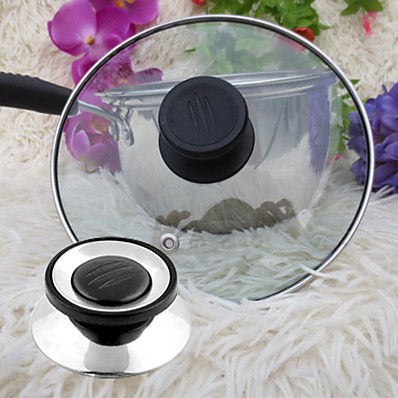 cheap Kitchen &amp; Dining-Universal Cookware Pot Pan Lid Replacement Screw Handle Circular Utensil Cover Holding Knob