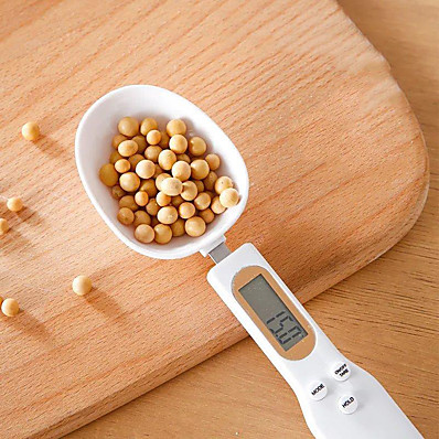 cheap Kitchen &amp; Dining-500g/0.1g Precise Digital Measuring Spoons Electronic LCD Digital Spoon Weight Volumn Food Scale Gram Mini Kitchen Scales
