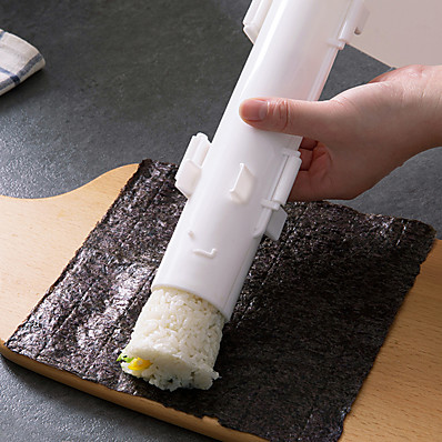 cheap Kitchen &amp; Dining-Japanese Sushi Bazooka DIY Kit Mold Kitchen Tools Roller Rice Maker High Quality Tool Hot Sale