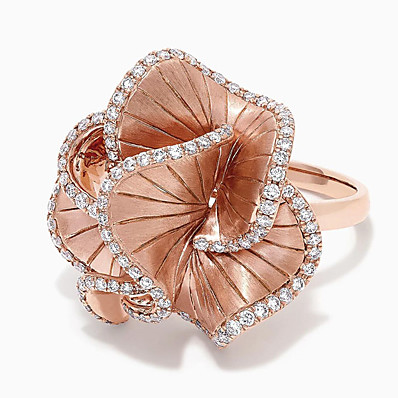cheap Women&#039;s Jewelry-Band Ring AAA Cubic Zirconia Chunky Rose Gold Flower Brass 1pc Luxury Elegant 6 7 8 9 10 / Women&#039;s / Birthday
