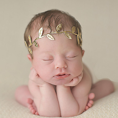 preiswerte Kindermode Accessoires-1 Stück Baby Mädchen Süß Bäume / Blätter Haarzubehör Silber / Gold / Stirnbänder