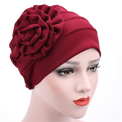 cheap Accessories-Women&#039;s Classic &amp; Timeless Street Dailywear Casual Beanie / Slouchy Pure Color Flower Wine Black Hat Portable Fashion / Khaki / Fall / Winter / Spring