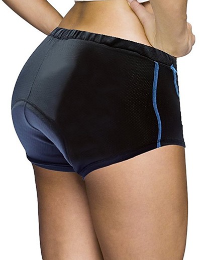 cheap Sportswear-ILPALADINO Women&#039;s Cycling Under Shorts Spandex Elastane Bike Padded Shorts / Chamois Quick Dry Anatomic Design Sports Solid Color Bule / Black Road Bike Cycling Clothing Apparel Relaxed Fit Bike Wear