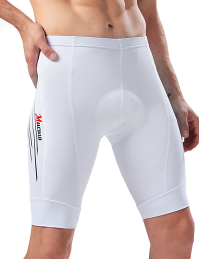 cheap Sportswear-cheji® Men&#039;s Cycling Shorts Bike Pants / Trousers Bottoms Sports Solid Colored White Mountain Bike MTB Road Bike Cycling Clothing Apparel Bike Wear