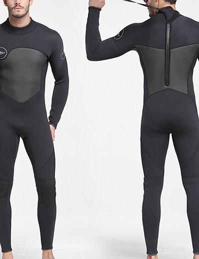 cheap Sportswear-SBART Men&#039;s Full Wetsuit 5mm SCR Neoprene Diving Suit Thermal Warm Anatomic Design Quick Dry Micro-elastic Long Sleeve Back Zip - Swimming Diving Surfing Scuba Patchwork Autumn / Fall Spring Summer
