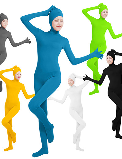 hesapli Cosplay ve Kostümler-Zentai Takımları Kedikıyafeti Deri elbise Ninja Kostüm oyunu Yetişkin Lycra® Cosplay Kostümleri Cinsiyet Kadın&#039;s Tek Renk / Strenç Dansçı / Tulum