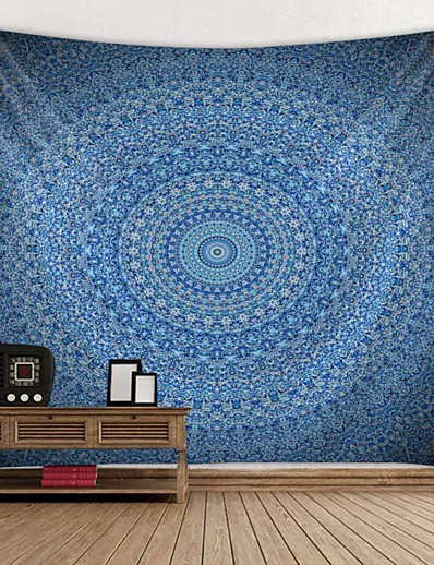 abordables Hogar y Jardín-mandala bohemio tapiz de pared arte decoración manta cortina colgante hogar dormitorio sala de estar dormitorio decoración boho hippie psicodélico floral flor de loto indio