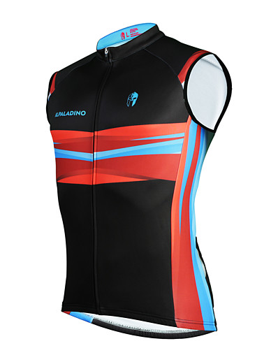 cheap Sportswear-ILPALADINO Men&#039;s Sleeveless Cycling Vest Winter Fleece Black Bike UV Resistant Fleece Lining Sports Mountain Bike MTB Clothing Apparel / Micro-elastic