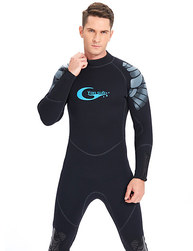 cheap Sportswear-YON SUB Men&#039;s 5mm Full Wetsuit Diving Suit SCR Neoprene Micro-elastic Thermal Warm Quick Dry Waterproof Zipper Back Zip Long Sleeve - Patchwork Swimming Diving Surfing Scuba Autumn / Fall Spring