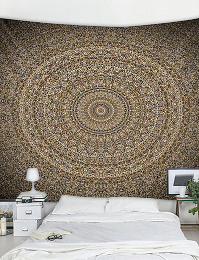 cheap Basic Collection-Mandala Bohemian Wall Tapestry Art Decor Blanket Curtain Hanging Home Bedroom Living Room Dorm Decoration Boho Hippie Psychedelic Floral Flower Lotus Indian