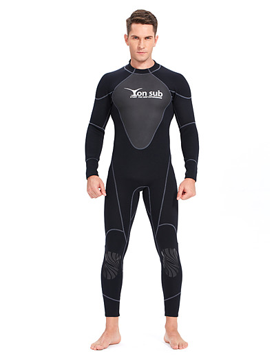 cheap Sportswear-YON SUB Men&#039;s Full Wetsuit 1.5mm SCR Neoprene Diving Suit Thermal Warm Quick Dry Micro-elastic Long Sleeve Back Zip - Swimming Diving Surfing Scuba Patchwork Autumn / Fall Spring Summer