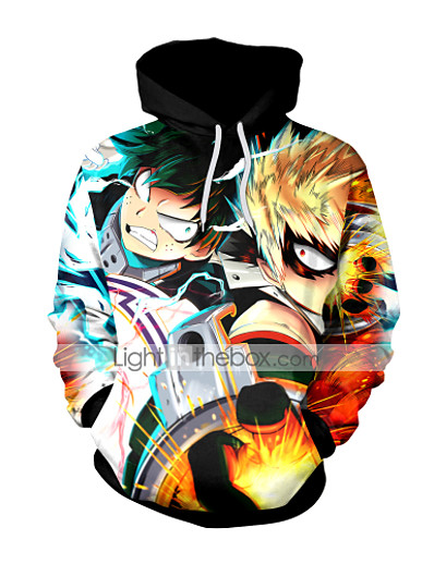 cheap Cosplay &amp; Costumes-Inspired by Naruto Polyster Cosplay Costume Hoodie Printing Print Hoodie For Men&#039;s / Women&#039;s