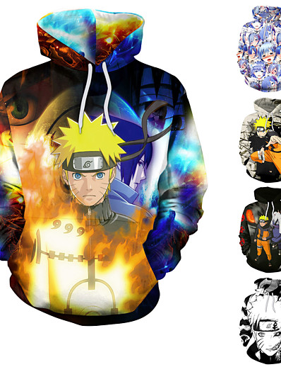 cheap Cosplay &amp; Costumes-Inspired by Naruto My Hero Academia / Boku No Hero Cosplay Costume Hoodie Deku Print Polyster Hoodie Printing For Men&#039;s / Women&#039;s