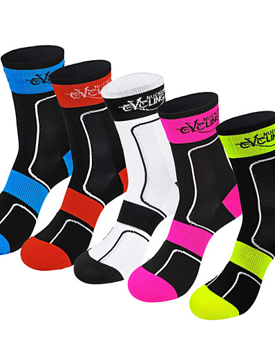 cheap Sportswear-Compression Socks Long Socks Athletic Sports Socks Running Socks Crew Socks Road Bike Mountain Bike MTB Camping / Hiking Men&#039;s Women&#039;s Bike / Cycling 1 Pair Thermal Warm Breathable Wearable Curve
