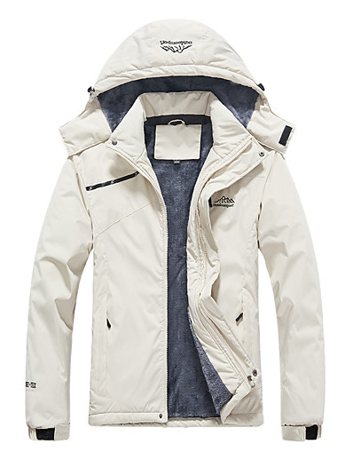 cheap Sportswear-Men&#039;s Thermal Warm Waterproof Windproof Ski Jacket Fleece Jacket Winter Jacket for Ski / Snowboard Hiking Winter Sports / Spandex / Long Sleeve