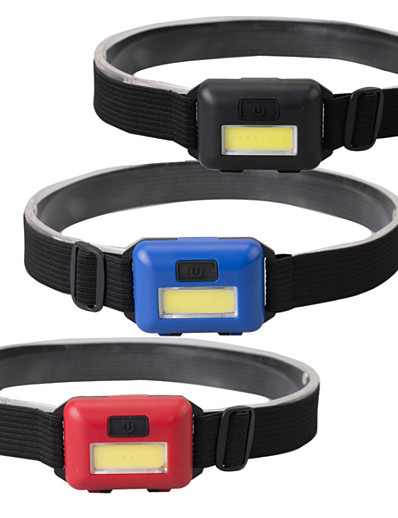 cheap Sportswear-Mini COB headlamp LED Light Headlamps LED 100 lm LED Emitters 3 Mode Camping / Hiking / Caving Everyday Use Cycling / Bike Portable Easy Carrying Outdoor Black Red Blue