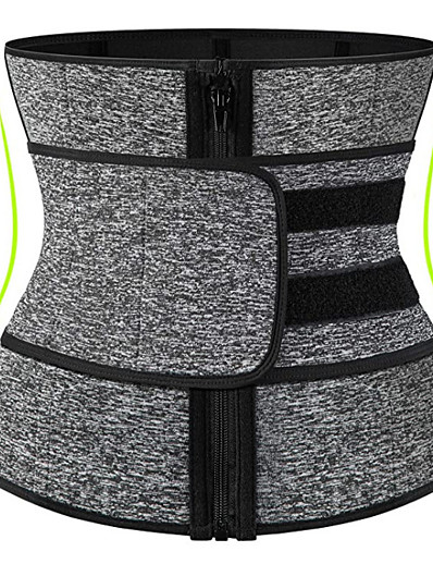 cheap Exercise, Fitness &amp; Yoga-neopren sweat waist trainer corset for women weight loss with ykk zipper,trimmer belt body shaper cincher