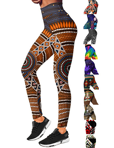 cheap Exercise, Fitness &amp; Yoga-Women&#039;s High Waist Yoga Pants Tights Leggings Tummy Control Butt Lift Breathable Black Purple Yellow Spandex Yoga Fitness Gym Workout Sports Activewear Stretchy