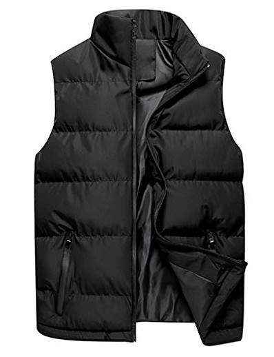 cheap Men&#039;s Outerwear-Men&#039;s Down Vest Winter Dailywear Regular Coat Regular Fit Jacket N / A Blue Black Red