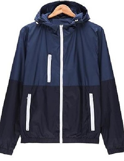 ราคาถูก ของผู้หญิง-เสื้อแจ็คเก็ตกันลมมีฮู้ดกันฝนกลางแจ้งน้ำหนักเบาเป็นพิเศษสำหรับผู้ชาย
