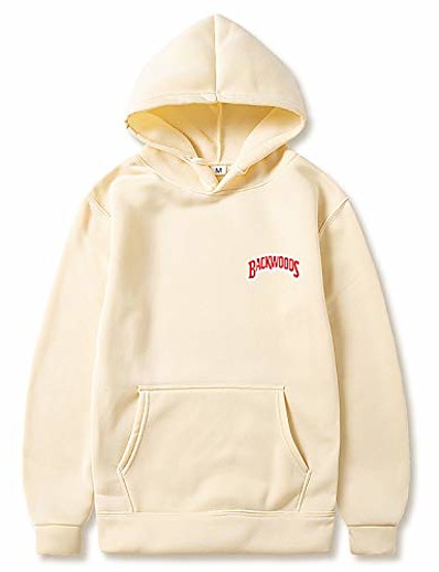 billige Herretopper-men thread cuff hoodies streetwear backwoods hoodie sweatshirt men mote høst vinter hip hop hettegenser