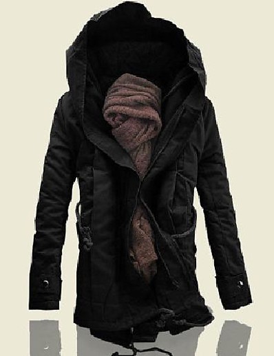 povoljno Ženske jakne od perja i parke-muška digerla zimska podstavljena jakna od parka s kapuljačom tamno kaki
