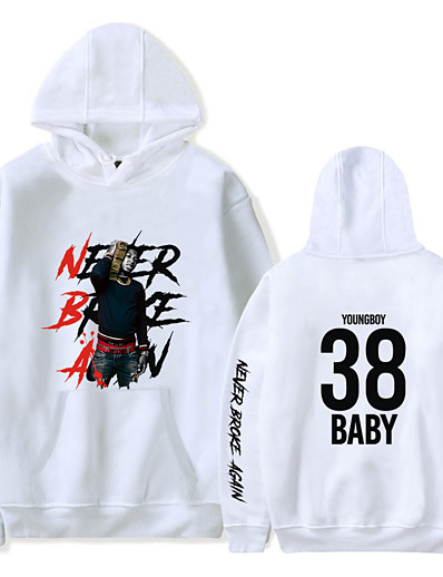 cheap Cosplay &amp; Costumes-Inspired by Never Broke Again Cosplay Costume Hoodie Young Boy Graphic Polyester / Cotton Blend Hoodie Printing Harajuku Graphic For Men&#039;s / Women&#039;s
