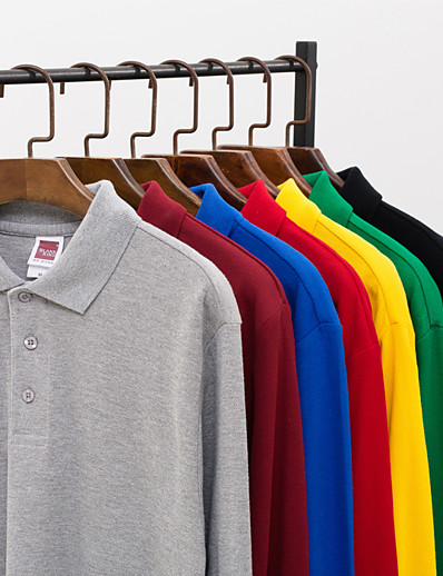 cheap Basic Collection-Men&#039;s Henley Shirt Golf Shirt Logo non-printing Collar Button Down Collar Casual Work Short Sleeve Tops Green / Navy White Black / Spring / Summer