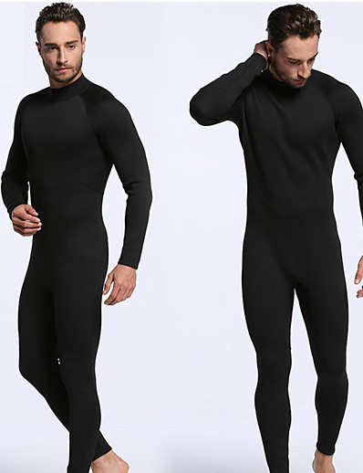 cheap Sportswear-MYLEDI Men&#039;s Full Wetsuit 2mm SCR Neoprene Diving Suit Thermal Warm Quick Dry Stretchy Long Sleeve Back Zip - Swimming Diving Surfing Scuba Solid Color Autumn / Fall Spring Summer