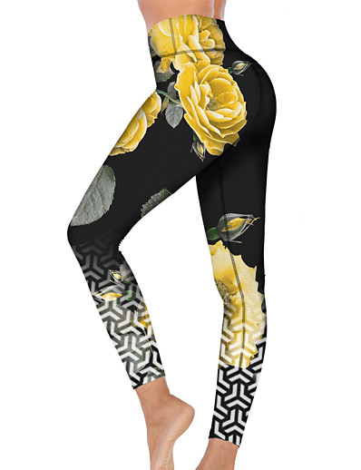 cheap Sportswear-21Grams® Women&#039;s Yoga Pants High Waist Tights Leggings Tummy Control Butt Lift Black Fitness Gym Workout Running Winter Sports Activewear High Elasticity