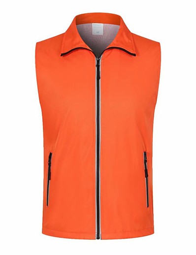 cheap Sportswear-Women&#039;s Men&#039;s Sleeveless Hiking Vest Work Vest Outerwear Jacket Top Outdoor Autumn / Fall Spring Quick Dry Lightweight Breathable Reflective Strips Sapphire fluorescent green Conran Hunting Fishing