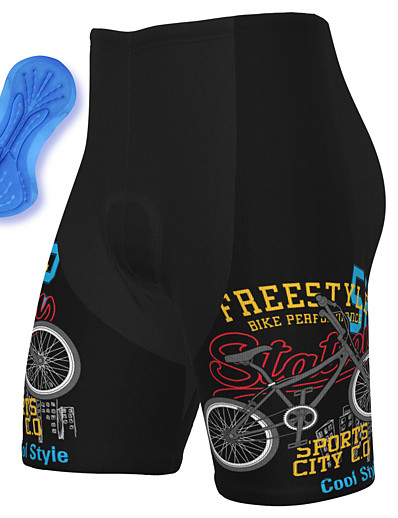 cheap Sportswear-21Grams® Men&#039;s Summer Cycling Shorts Spandex Polyester Bike 3D Pad Breathable Quick Dry Shorts Pants Padded Shorts / Chamois Sports Black Mountain Bike MTB Road Bike Cycling Clothing Apparel Bike Wear