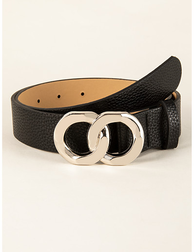 cheap Belt-Women&#039;s Waist Belt Black Party Street Dailywear Holiday Belt Pure Color / Basic / Fall / Winter / Spring / Summer