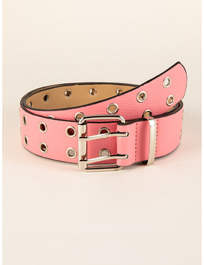 cheap Belt-Women&#039;s Waist Belt Pink Party Street Dailywear Holiday Belt Pure Color / Basic / Fall / Winter / Spring / Summer