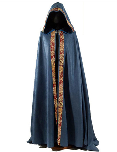 abordables Anciens Costumes-Punk et gothique Epoque Médiévale Renaissance 17ème siècle Manteau Pardessus Homme Costume Violet / Rouge / Bleu Vintage Cosplay Soirée