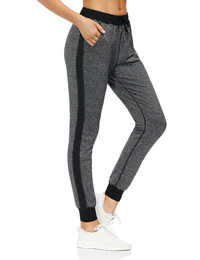 cheap Basic Collection-Women&#039;s Casual / Sporty Sports Classic Jogger Sweatpants Full Length Pants Micro-elastic Sports Yoga Multi Color Mid Waist Breathable Moisture Wicking Dark Gray S M L XL XXL