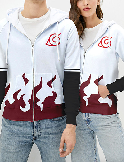 cheap Cosplay &amp; Costumes-Inspired by Naruto Coat Cosplay Print Terylene Outerwear For Men&#039;s / Women&#039;s / Boys&#039; / Girls&#039; / Male / Female