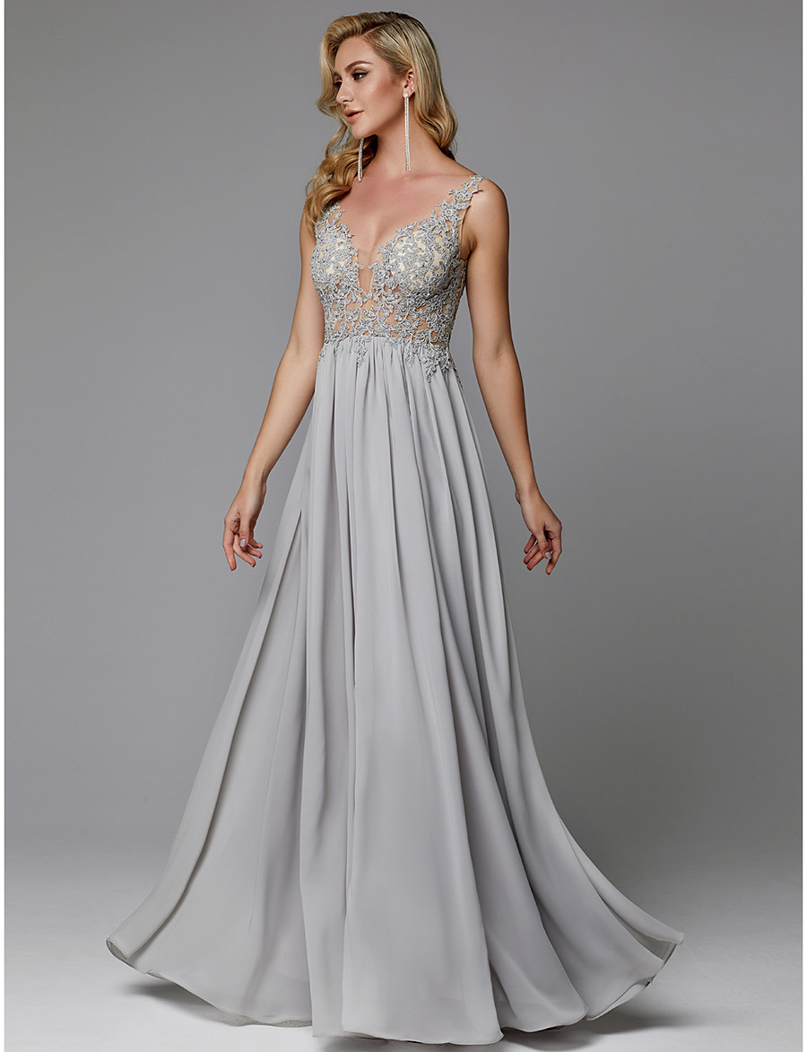 Eng anliegend Elegant Offener Rücken Abiball Formeller Abend Kleid