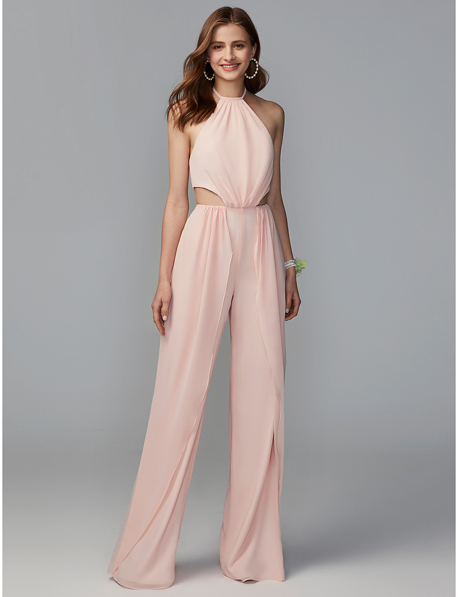 Pink Knit Bridesmaid Dresses