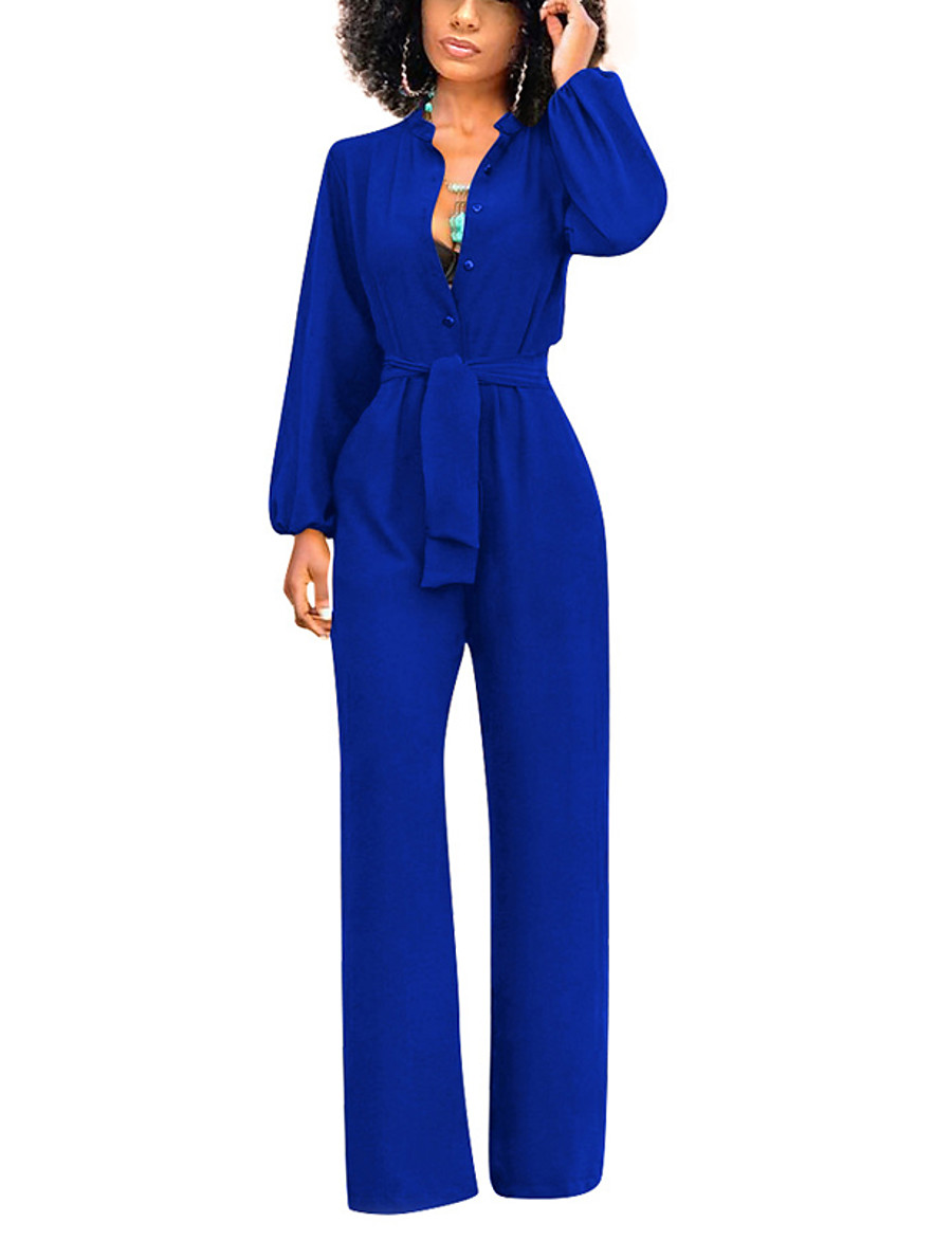 royal blue and white jumpsuit