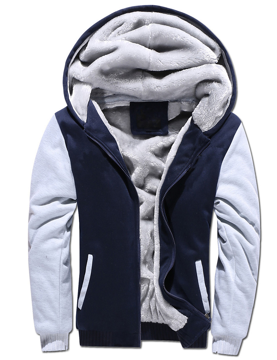  men's fleece tracksuit pullover heavyweight thick sherpa lined full zip up fleece hoodie sweatshirt winter coat warm jacket