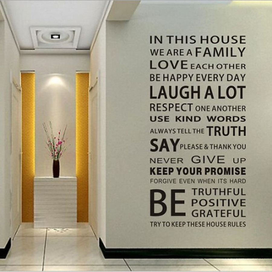 4 99 Decorative Wall Stickers Words Quotes Wall Stickers Words Quotes Living Room Bedroom Dining Room Removable
