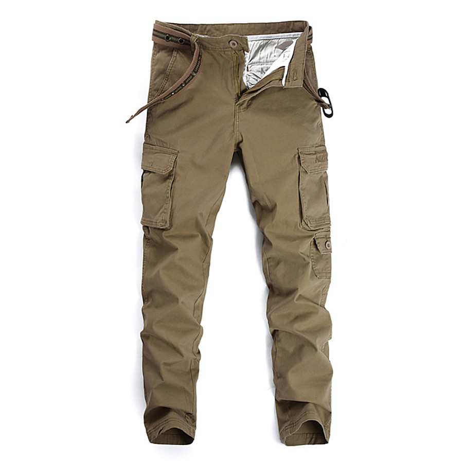 Men's Hiking Pants Trousers Hiking Cargo Pants Military Solid Color ...