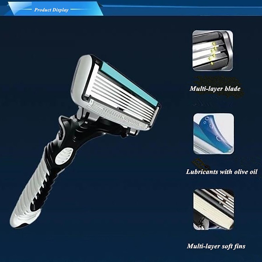 Dorco Razor 6Layer Blades Razor for Men Shaving Stainless