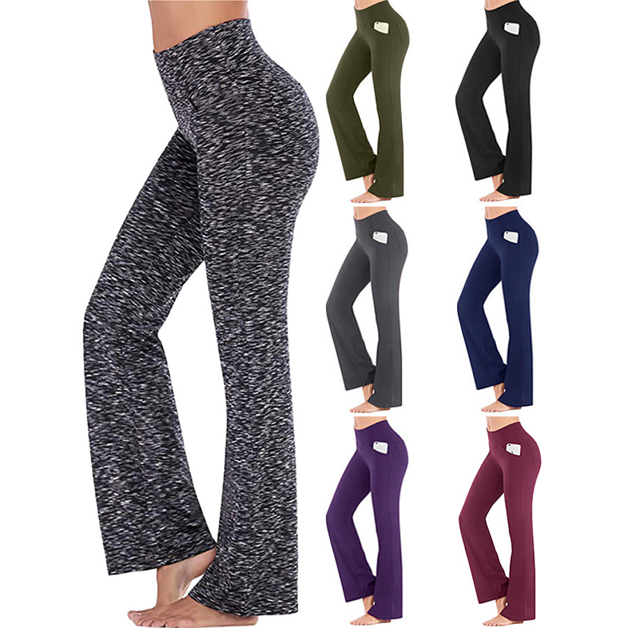 Flare Leg Yoga Pants With Pockets  International Society of Precision  Agriculture