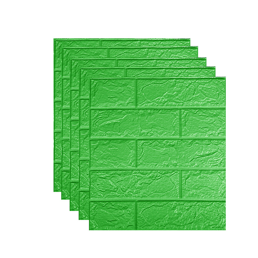 5pcs 5mm selbstklebende 3d Wandaufkleber Nachahmung Ziegel Marmor