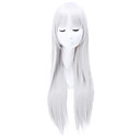 hesapli Akıllı Saatler-Sentetik Peruklar / Kost&amp;uuml;m Perukları D&amp;uuml;z Kardashian Stil Bantlı Bonesiz Peruk Beyaz Beyaz Sentetik Sa&amp;ccedil; 24 in&amp;ccedil; Kadın&amp;#39;s Beyaz Peruk Uzun